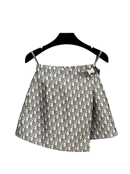 Printed high-end all-match skirt