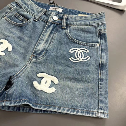 New Logo Denim Shorts