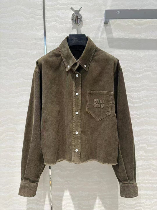 New corduroy shirt jacket