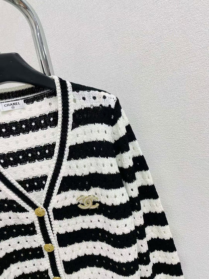 New contrast striped sweater