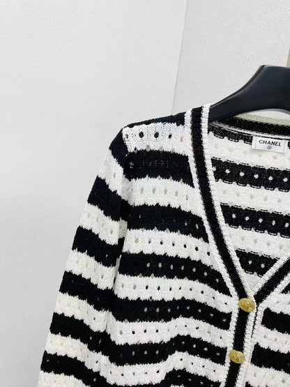 New contrast striped sweater