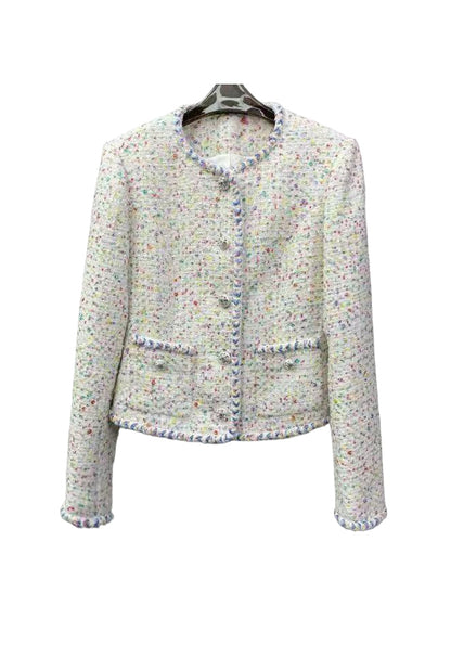 New heavy color sequin tweed jacket