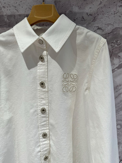 New style letter embroidered polo collar shirt