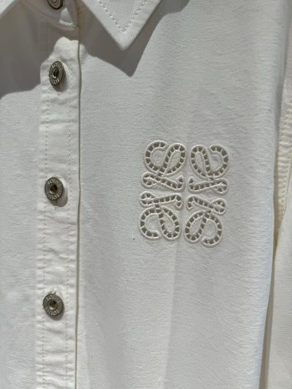 New style letter embroidered polo collar shirt