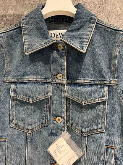 New exquisite logo denim jacket