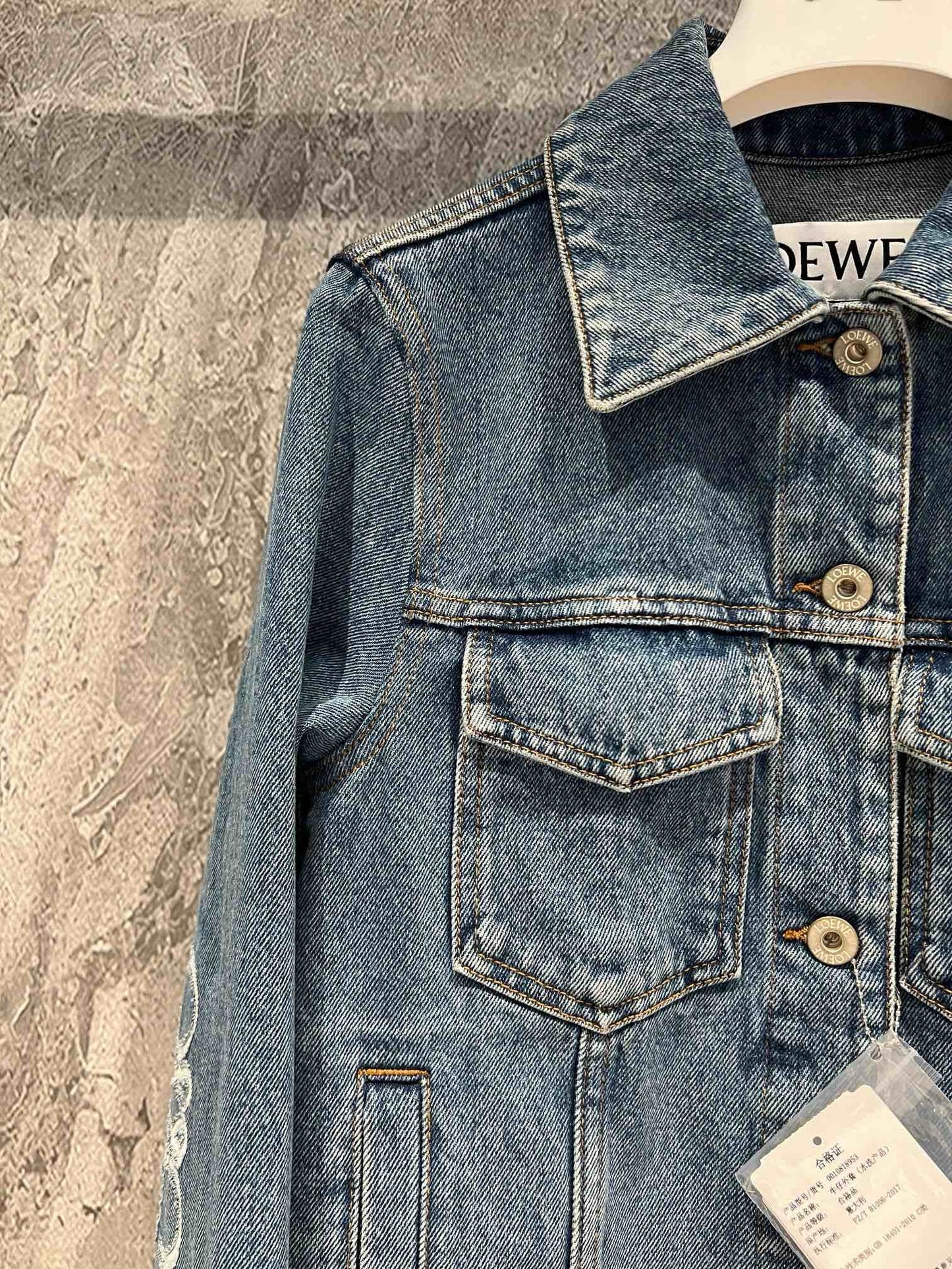 New exquisite logo denim jacket