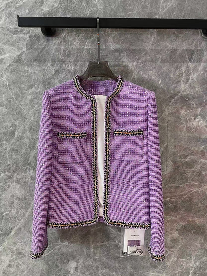 New sequined tweed jacket