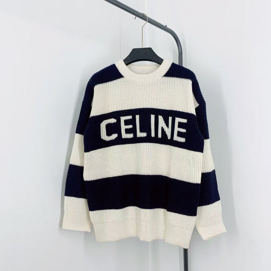 New contrast striped knitted long sleeves