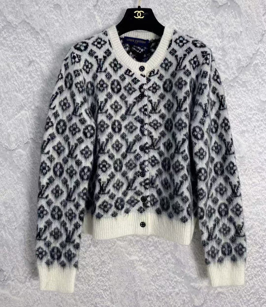 New Classic Monogram Full Print Knit Cardigan