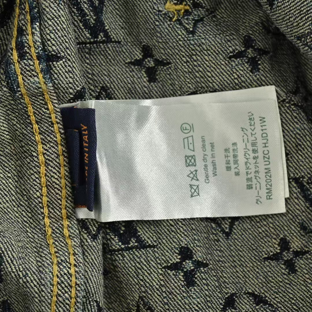 24SS joint jacquard denim jacket