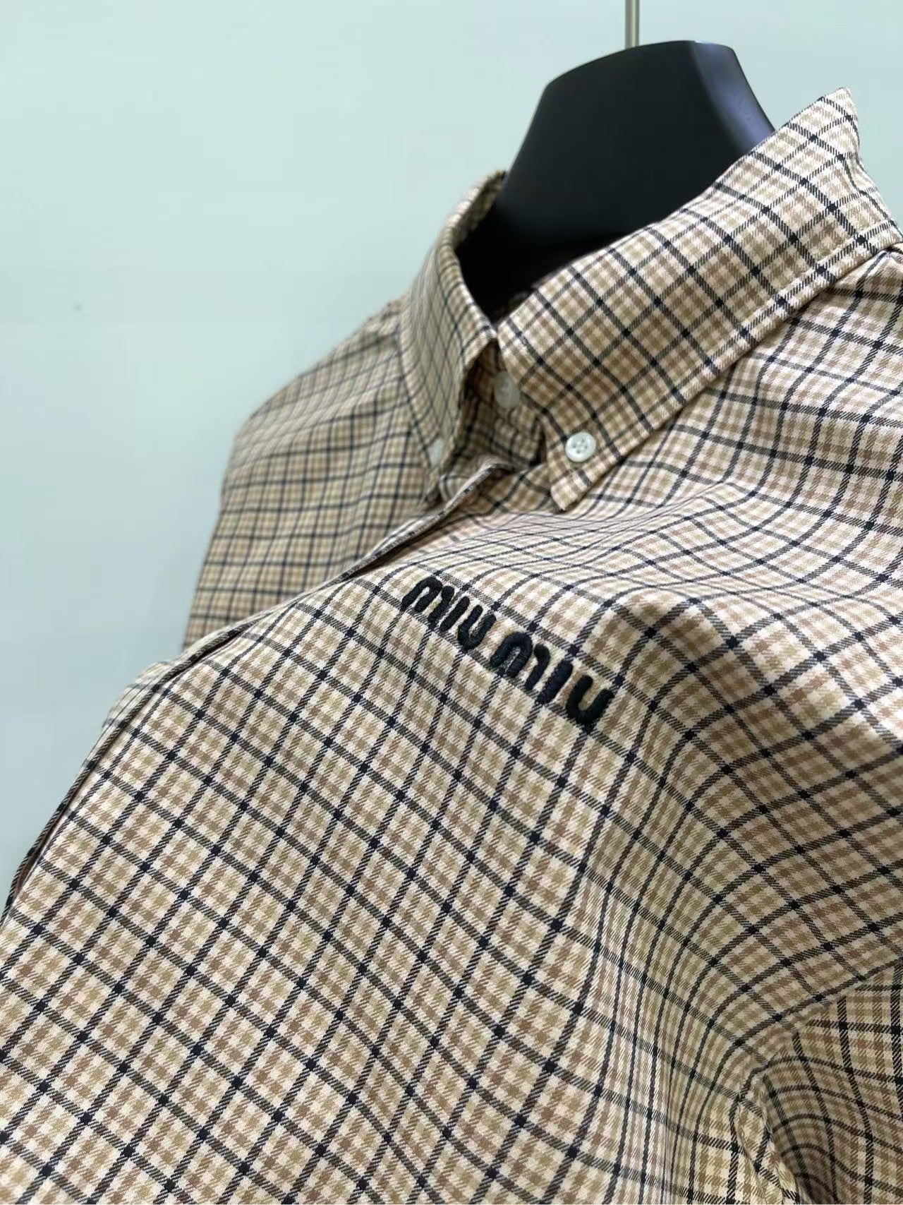 New Polo Collar Plaid Shirt