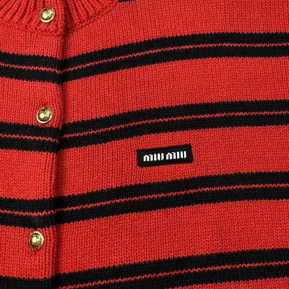 New Striped Knitted Cardigan Sweater