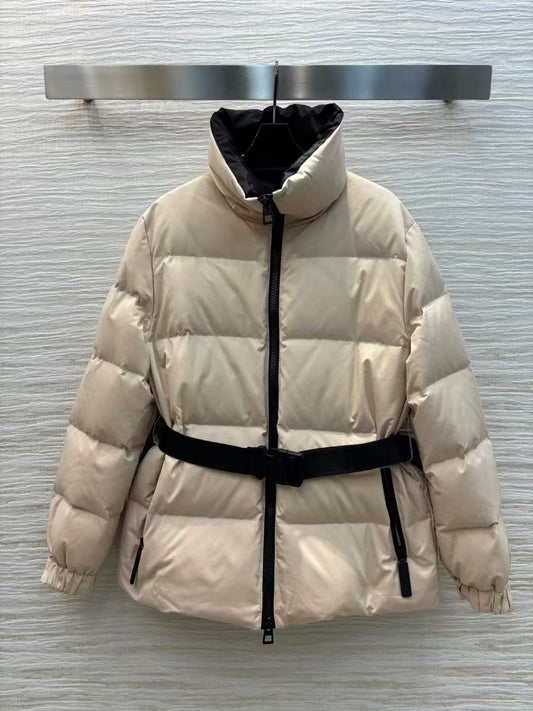 New Logo Print Plush Down Jacket