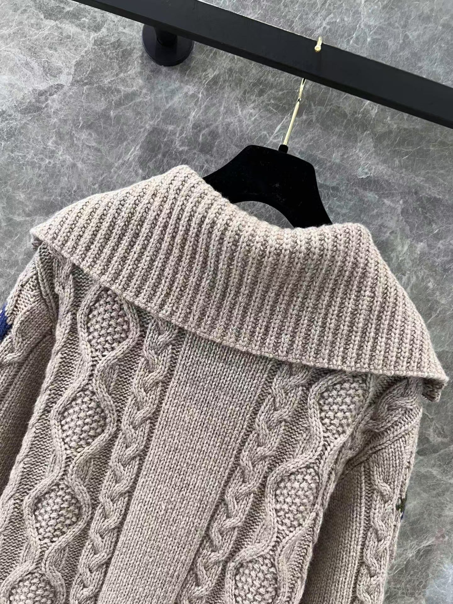 New Zipper Cashmere Sweater Jacket