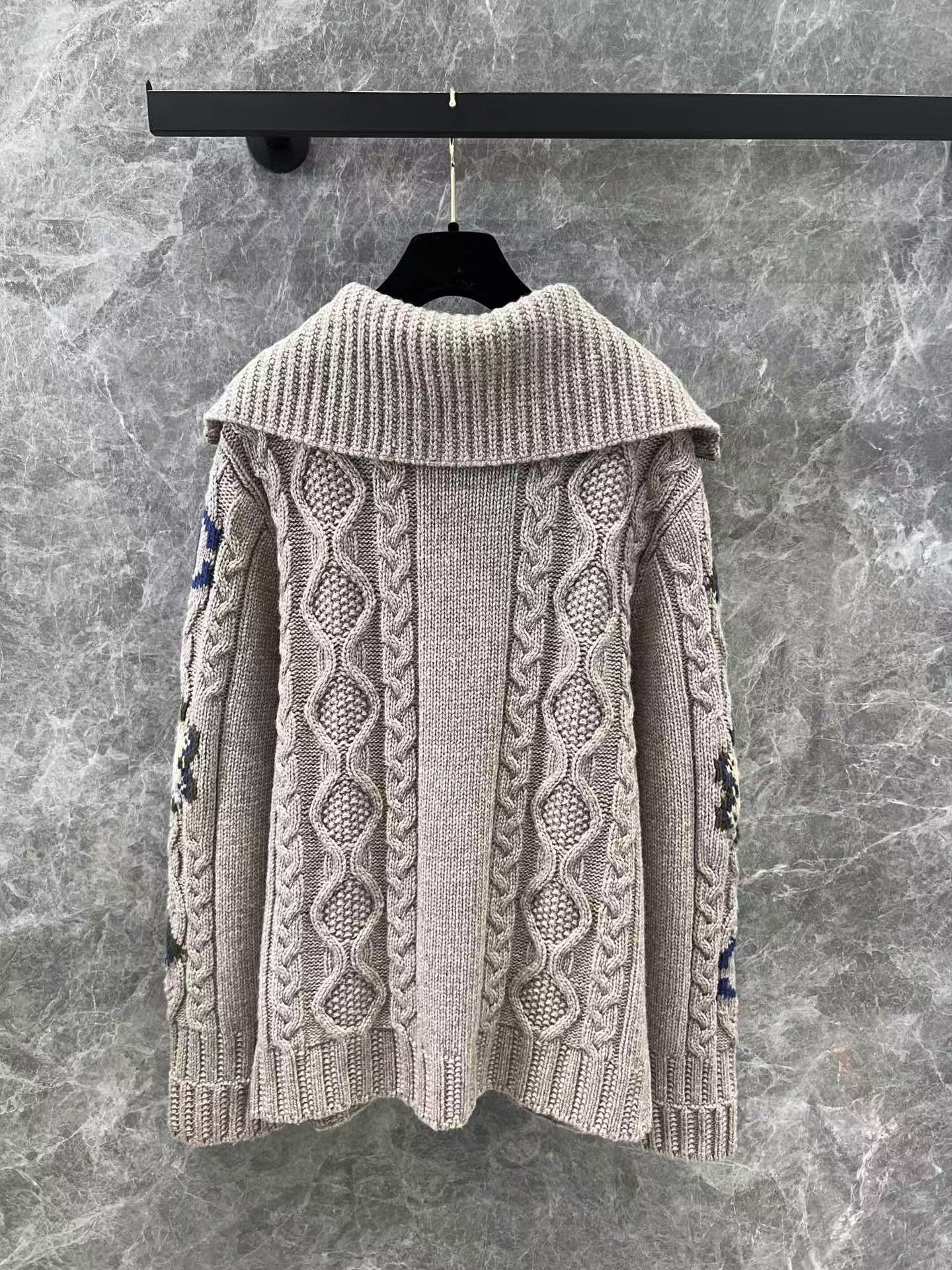 New Zipper Cashmere Sweater Jacket