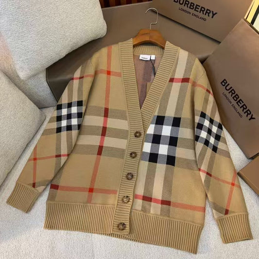 Classic Check Wool Jacquard Jacket