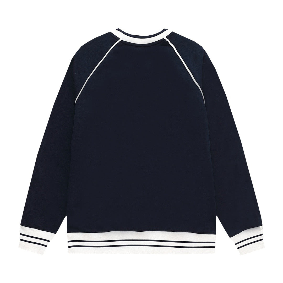 GUCC25 Early Spring Drop Shoulder Letter Embroidered Sweatshirt