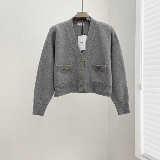 New Simple Short Knitted Jacket