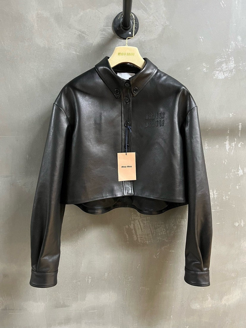 Sweet and cool lambskin jacket