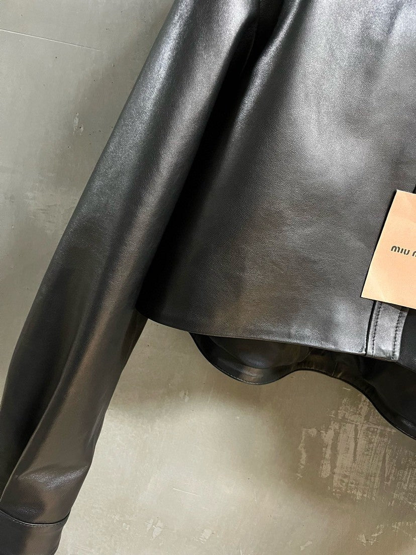 Sweet and cool lambskin jacket