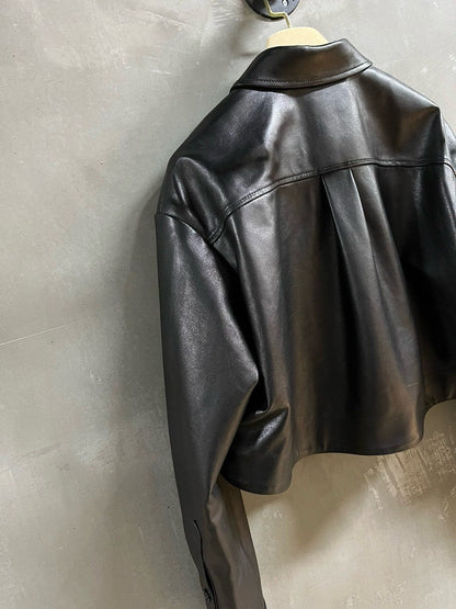 Sweet and cool lambskin jacket