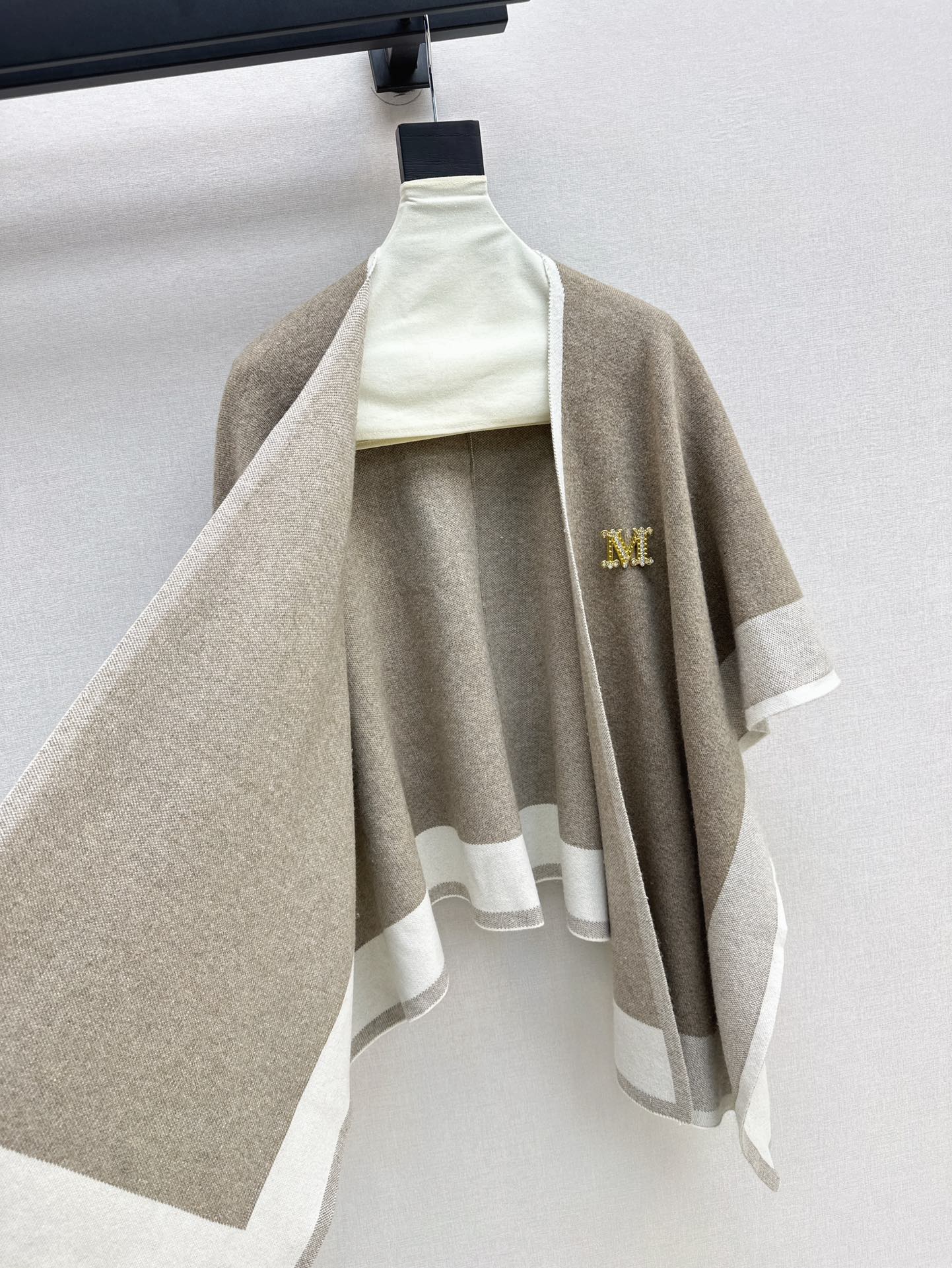 New cashmere cape coat