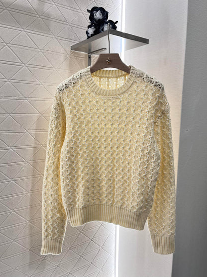 New 3D Crochet Pullover Sweater