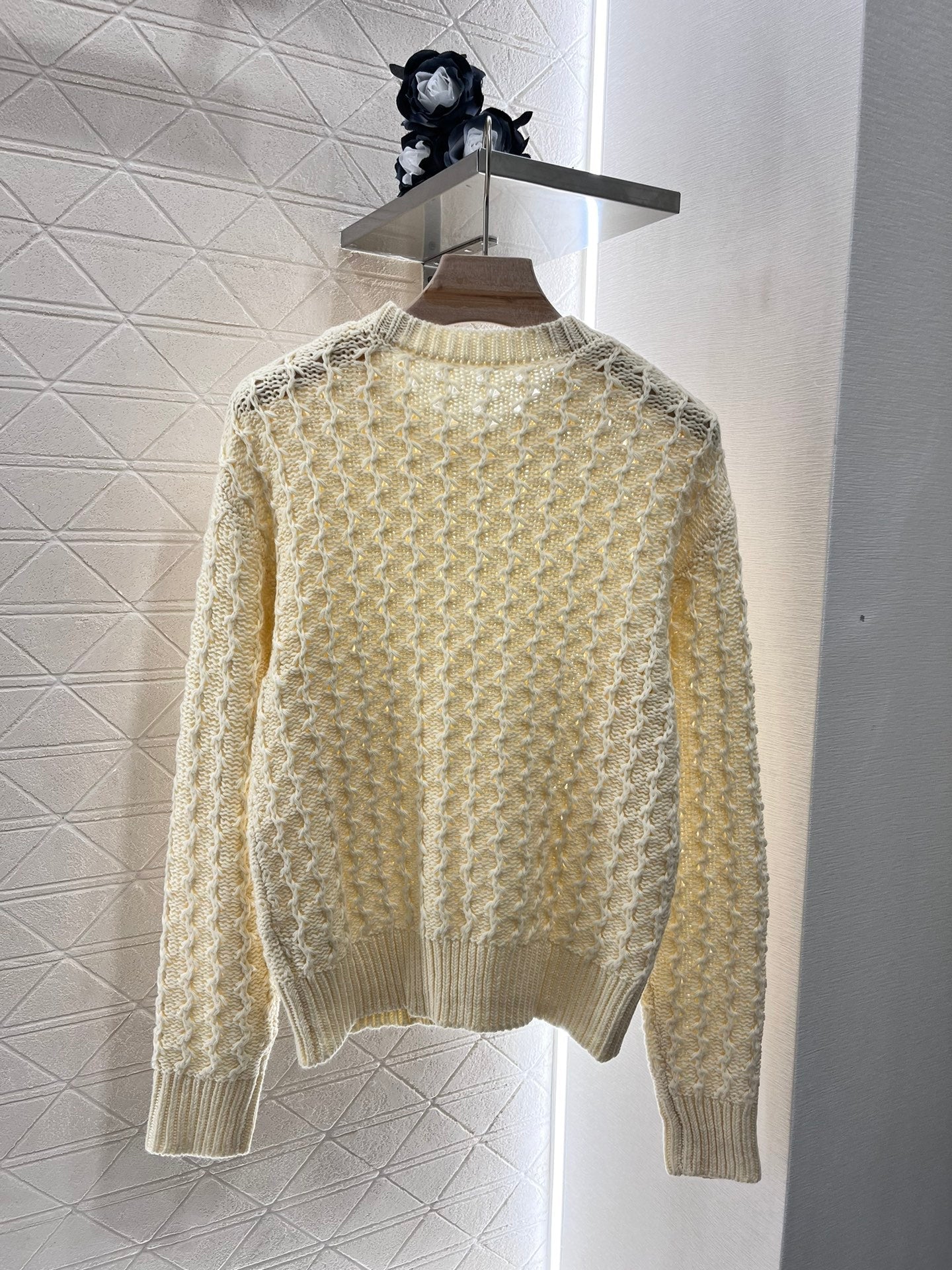 New 3D Crochet Pullover Sweater