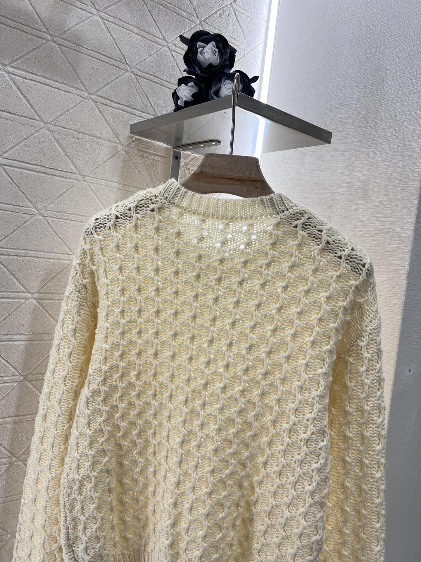 New 3D Crochet Pullover Sweater