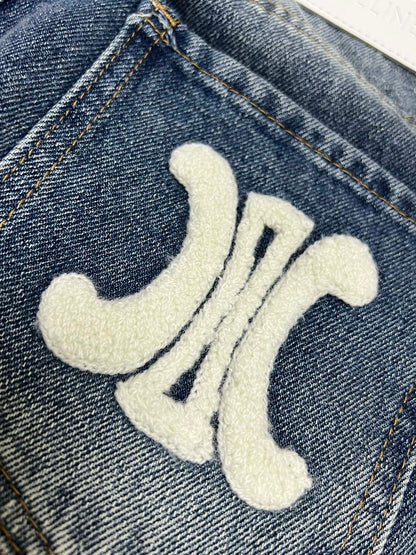 New Logo Straight Jeans